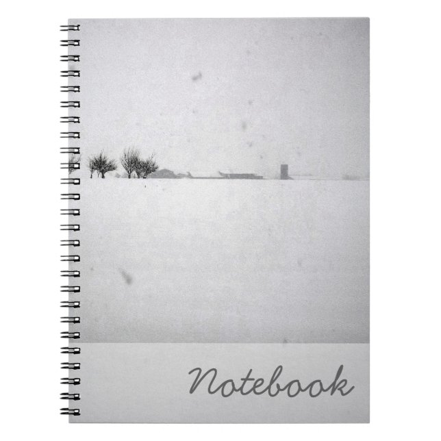Minimal Snow Notebook (Front)