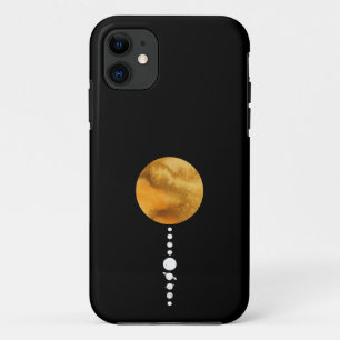 Minimal Solar System iPhone 11 Case
