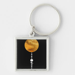 Minimal Solar System Keychain