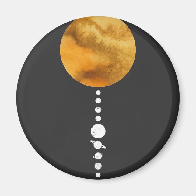 Minimal Solar System Magnet (Front)