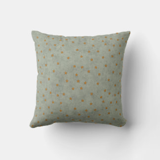 Minimal Star Pattern Throw Pillow in Sage Green