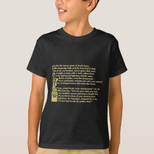 Minimal Statue Liberty New Colossus Patriotic T-Shirt