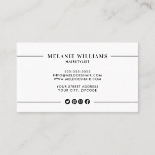 Minimal Stylish Business Card Design
