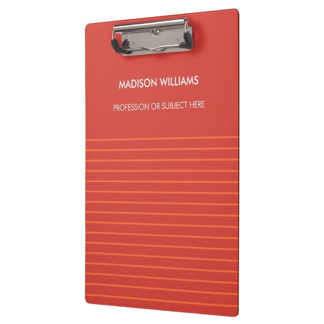 Minimal Stylish Trendy Modern  Clipboard (Left)