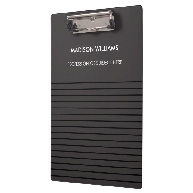 Minimal Stylish Trendy Modern  Clipboard (Left)