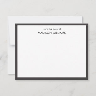 Minimal Stylish Trendy Modern Note Card