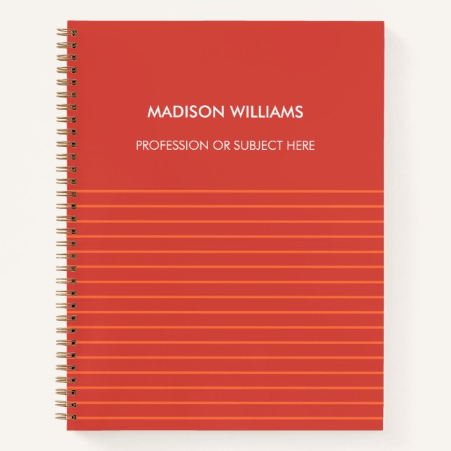 Minimal Stylish Trendy Modern Notebook (Front)