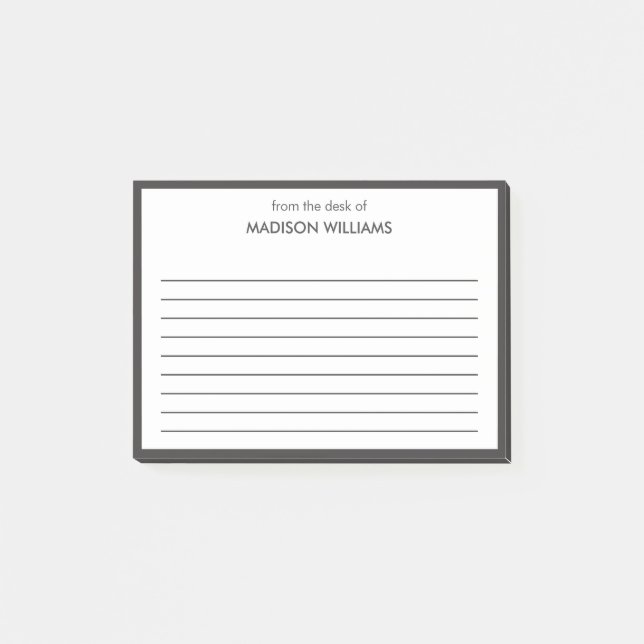 Minimal Stylish Trendy Modern Post-it Notes (Front)