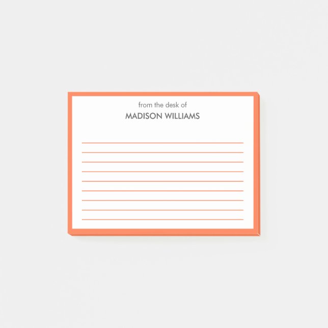 Minimal Stylish Trendy Modern Post-it Notes (Front)
