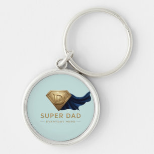 Minimal Superhero Father’s Day Design Keychain