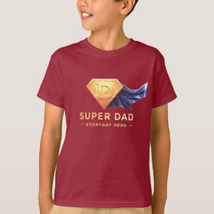 Minimal Superhero Father’s Day Design T-Shirt