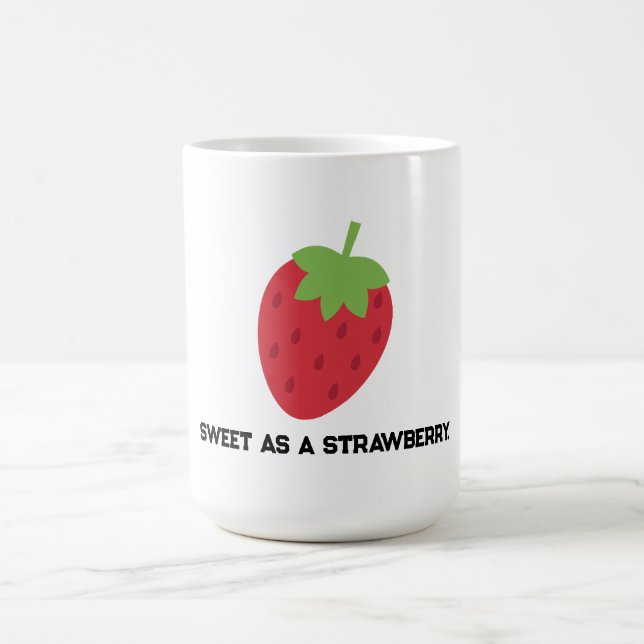 Minimal Sweet Strawberry Mug For Tea Or Coffee  (Center)