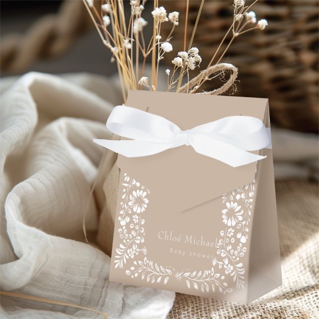 Minimal Talavera    baby shower  Favor Box (Creator Uploaded)