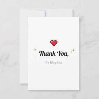 Minimal Thank You Card – Appreciation and Greeting