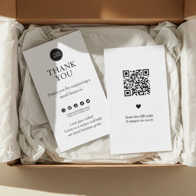 Minimal Thank You Insert Card for Small Business (Creator Uploaded)