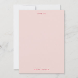 Minimal Thank You Note Card