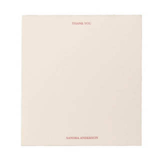 Minimal Thank You Notepad