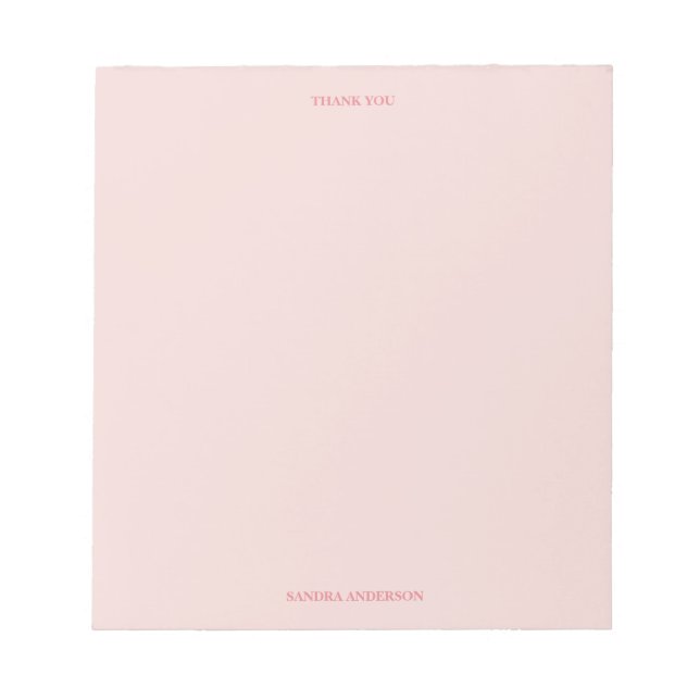 Minimal Thank You Notepad (Front)
