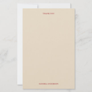 Minimal Thank You Stationery