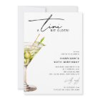 Minimal 'tini bit older! Cocktail Birthday Party