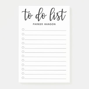 Minimal To Do List Post-it Notes