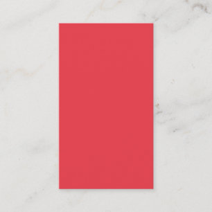 Minimal Tomato Red Calling Card – Customizable