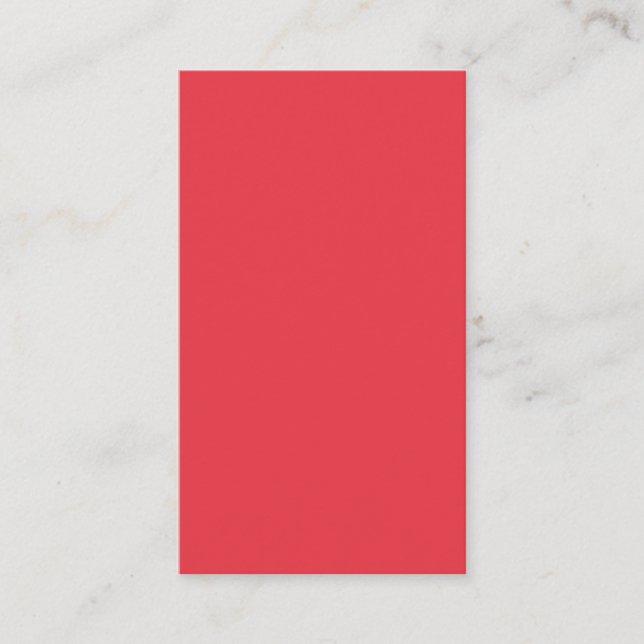 Minimal Tomato Red Calling Card – Customizable (Front)