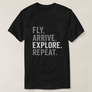 Minimal Travel Quote Typography T-Shirt
