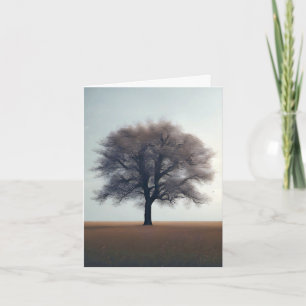 Minimal Tree In Field Note Card