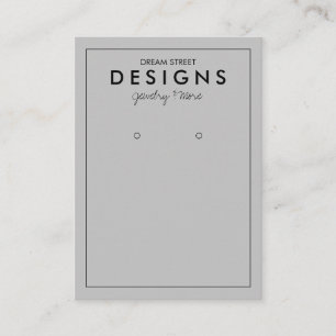 Minimal Trendy Earring Display Card