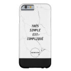 Minimal TRÈS SIMPLE EST COMPLIQUÉ Marble Text Logo