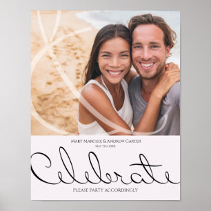 Minimal Typographic Fun Yet Formal Wedding Poster