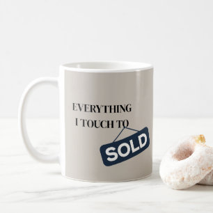 Minimal Typography Aesthetic Realtor Coffee Mug