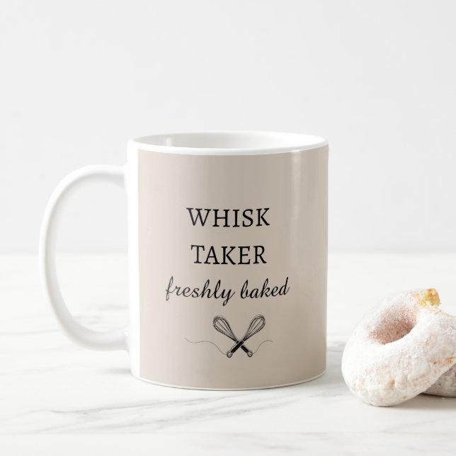 Minimal Typography Modern Baking Coffee Mug (With Donut)