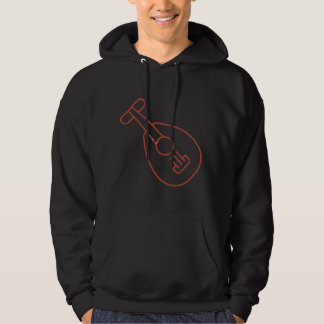 Minimal Ukulele Music Lover Hoodie