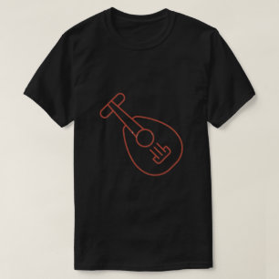 Minimal Ukulele Music Lover T-Shirt. T-Shirt