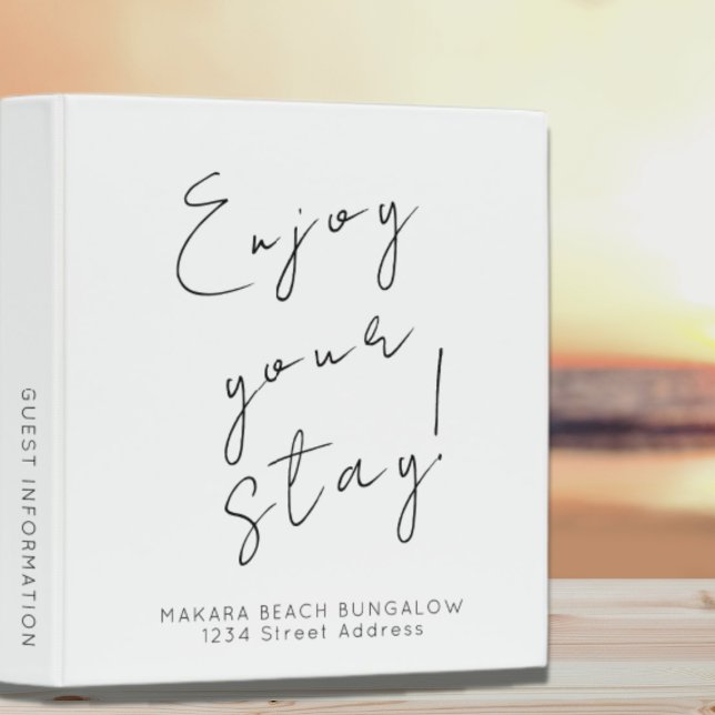 Minimal Vacation Rental Guest Information Binder (Creator Uploaded)