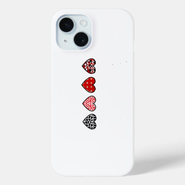 minimal valentine hearts / “cute love pattern” Case-Mate iPhone case (Back)