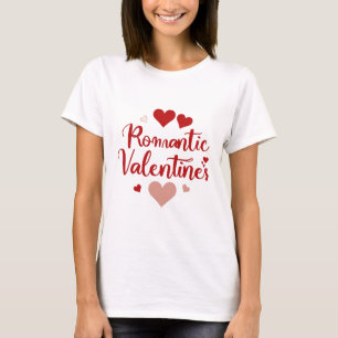 Minimal Valentine’s Day Love Typography Design R T-Shirt