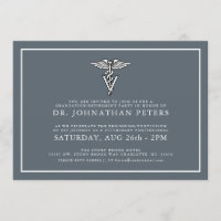Minimal Veterinarian Graduation|Retirement Invite