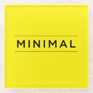 Minimal Vibes Glass Coaster