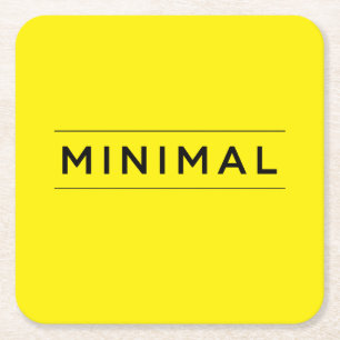 Minimal Vibes Square Paper Coaster