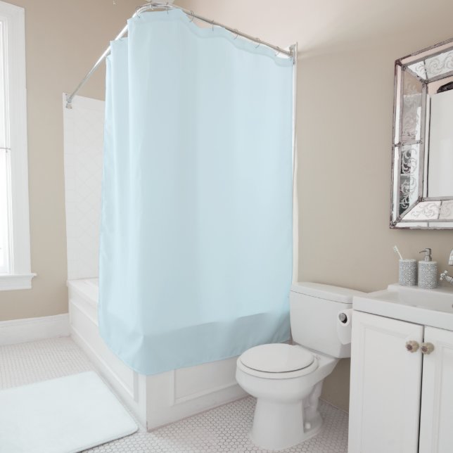 Minimal Watercolor Curtain for Modern Bathrooms (In Situ)