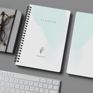 Minimal Watercolor Floral Customizable Planner