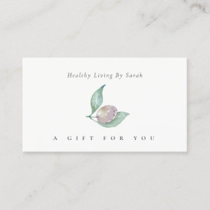 Minimal Watercolor Olive Foliage Gift Certificate