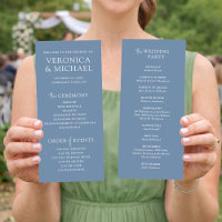 Minimal Wedding Ceremony Program Template 