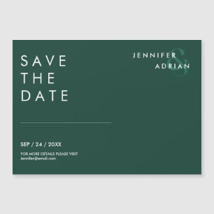 Minimal Wedding Save the Date Cards
