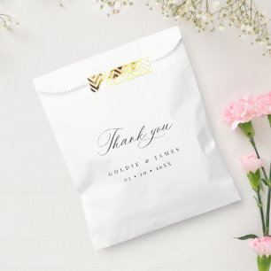 Minimal Wedding Thank You Favour Treat Gift Boxes Bag