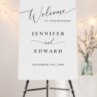 Minimal Wedding Welcome Sign