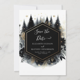 Minimal Whimsical Enchanted Forest Wedding Save The Date